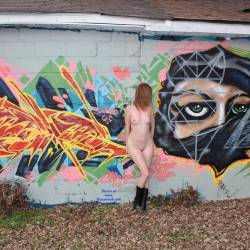 Pic #3 Graffiti Walls Downtown - Medium Tits