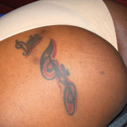 Pic #3 Big Initial Tattooed Ass - Tattoos, Big Ass