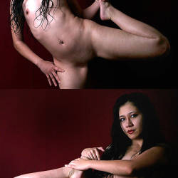 Pic #8 Showing Off Her Ass And Thighs - Brunette, Tattoos