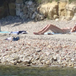Pic #5 Blondie Sunbaths On Croatia