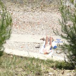 Pic #1 Blondie Sunbaths On Croatia