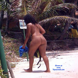 Tambaba Beach, Brazil - Brunette, Big Ass