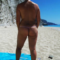 Pic #2 Big Ass On The Beach - Beach, Brunette