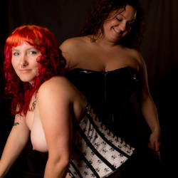 Pic #4 Not One But Two  - Big Tits, Brunette, Girl On Girl, Redhead