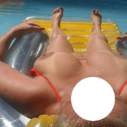 Pic #5 Kay Playing In Ihe Pool - Big Tits, Blonde, Wife/wives