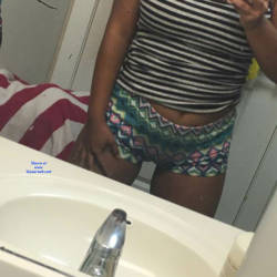 Pic #1 Teasing In The Mirror - Big Tits