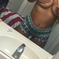 Pic #4 Teasing In The Mirror - Big Tits