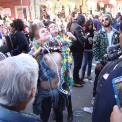 Pic #2Mardi Gras 2016 2 - Big Tits, Flashing, Public Exhibitionist, Public Place