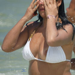 Pic #7 Brasil Nipple Slip - Beach, Big Tits