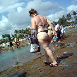 Pic #4 Wife In Porto Beach, Recife City - Beach Voyeur, Bikini Voyeur