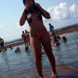 Pic #1 Porto De Galinhas Beach - Beach Voyeur, Bikini Voyeur, Brunette