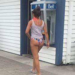 A neighbor's ass - young lady