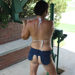 Pic #4 Out For A Bike Ride - Big Tits, Brunette, See Through