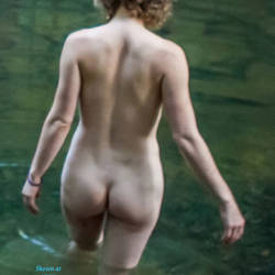 Pic #3 Playing In The Creek - Big Tits, Nature, Tattoos