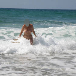 Pic #6 Again My French Wife At Beach - Beach, Big Tits, Wife/wives