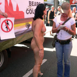 Pic #5 I Always Like To Go Nude - Big Tits, Brunette, Public Exhibitionist, Public Place