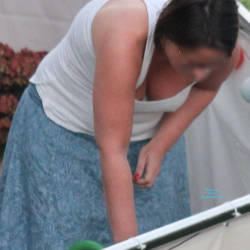 Pic #1Neighbour Pour Her Flowers! - Big Tits, Voyeur