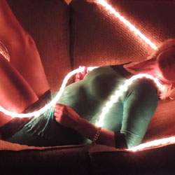 Pic #2 Hot Blonde In Rope Lights