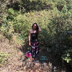 Pic #2 Indian Wife Enjoys Getting Clicked All Nude - Big Tits, Brunette, Nature, Wife/wives