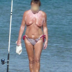 Pic #8 Ladies On The Beach - Beach Voyeur, Big Tits