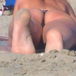 Pic #5 On The Beach, Thong And Big Boobs - Beach Voyeur, Big Tits