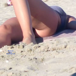 Pic #6 On The Beach, Thong And Big Boobs - Beach Voyeur, Big Tits