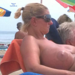 Pic #9 On The Beach, Thong And Big Boobs - Beach Voyeur, Big Tits