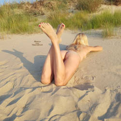 Pic #6 Sasha Is Back!! - Shaved, Outdoors, Firm Ass, Blonde, Beach, Wife/wives