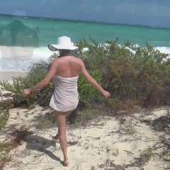 Mila on the Beach - Shaved, Outdoors, Nude Girls, MILF, Masturbation, Firm Ass, Brunette, Big Tits, Beach, Toys
