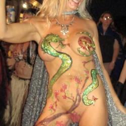 Pic #3 FantasyFest 2016 Part 1 - Nude Amateurs, Costume, Blonde, Big Tits, Outdoors