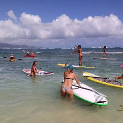 Pic #1 Mounting Long Boards - Outdoors, Bikini Voyeur, Beach Voyeur