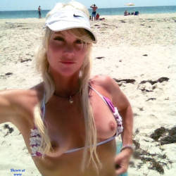 Pic #1 It's Bikini Time!!! - Nude Girls, Beach, Blonde, Outdoors, Shaved, Natural Tits, Firm Ass, Bald Pussy, Beach Pussy