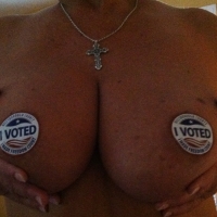 Very large tits of my girlfriend - Trish