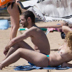 Pic #4Tenerife Part Deux - Topless Girls, Big Tits, Outdoors, Beach Voyeur