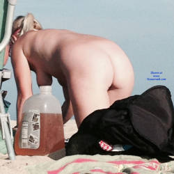 Pic #4 Blonde On The Beach In NJ - Nude Girls, Big Tits, Blonde, Outdoors, Beach Voyeur
