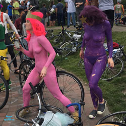 Pic #4 Fremont Soltice Parade 2017 - Nude Girls, Public Exhibitionist, Outdoors, Bush Or Hairy