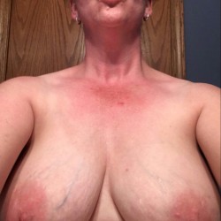 Medium tits of a neighbor - Wench