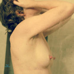 Pic #6 A Little Fun In The Shower - Amateur, Wet Tits