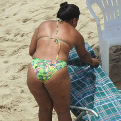 Pic #3 Big Ass From Recife City, Brazil - Big Ass, Brunette, Outdoors, Bikini Voyeur, Beach Voyeur