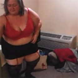 Stripping In A Hotel Room While On Vacation - BBW, Big Tits, Lingerie, Girls Stripping