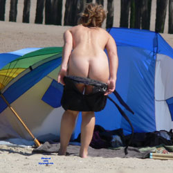 Stripping At The Beach - Blonde Hair, Exposed In Public, Nude In Public, Nude Outdoors, Strip, Topless Beach, Topless, Voyeur, Beach Voyeur, Naked Girl, Sexy Ass, Sexy Legs, Sexy Woman