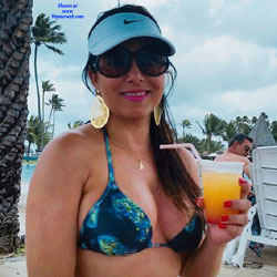 Big Breasts After Breastfeeding - Beach, Big Tits, Brunette, Outdoors, Wife/Wives, Amateur
