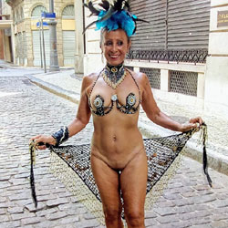 Pic #1 Luna 70 Years In The Carnival Of Rio 2018 II - Public Exhibitionist, Flashing, Outdoors, Public Place, Shaved