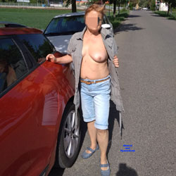 In Nature - Big Tits, Public Exhibitionist, Flashing, Outdoors, Public Place, Wife/Wives, Amateur