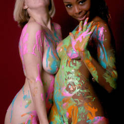 Pic #10 Paint Play - Nude Girls, Big Tits, Blonde, Ebony, Amateur