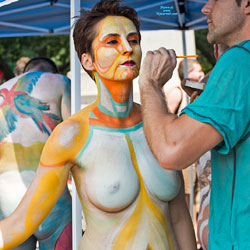 Seducing Body Painting - Artistic Nude, Big Tits, Full Nude, Hairy Bush, Hairy Pussy, Huge Tits, Naked Outdoors, Nipples, Nude In Public, Nude Outdoors, Short Hair, Hot Girl, Naked Girl, Sexy Body, Sexy Boobs, Sexy Feet, Sexy Girl, Sexy Legs
