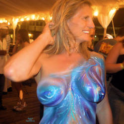 Pic #2 Some Fun At Fantasy Fest - Nude Girls, Big Tits, Outdoors, Public Place