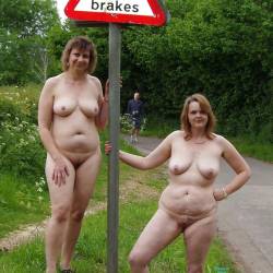 Pic #5 I Love Named Exposure - Nude Girls, Big Tits, Brunette, Public Exhibitionist, Flashing, Outdoors, Public Place, Shaved, Amateur