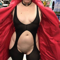 Pic #6 Fun Flashing - Public Exhibitionist, Flashing, Public Place, Redhead, Shaved, Amateur, Wife/wives