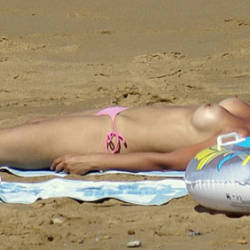 Pic #1 On The French Coast - Topless Girls, Beach, Big Tits, Outdoors, Beach Voyeur